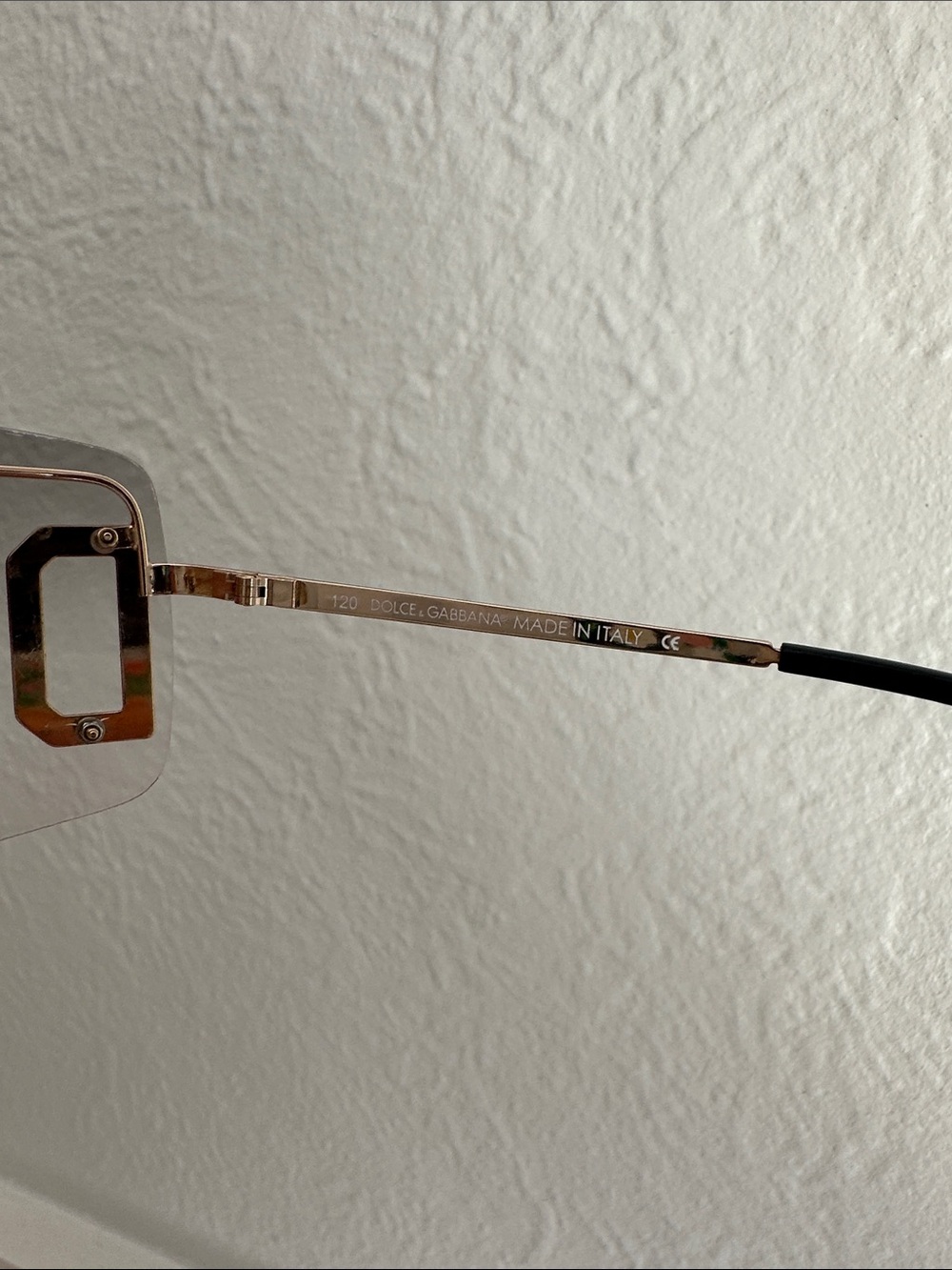 Dolce & Gabbana Rimless Sunglasses — DG444s Brown Gradient Lenses - Picture 5 of 13